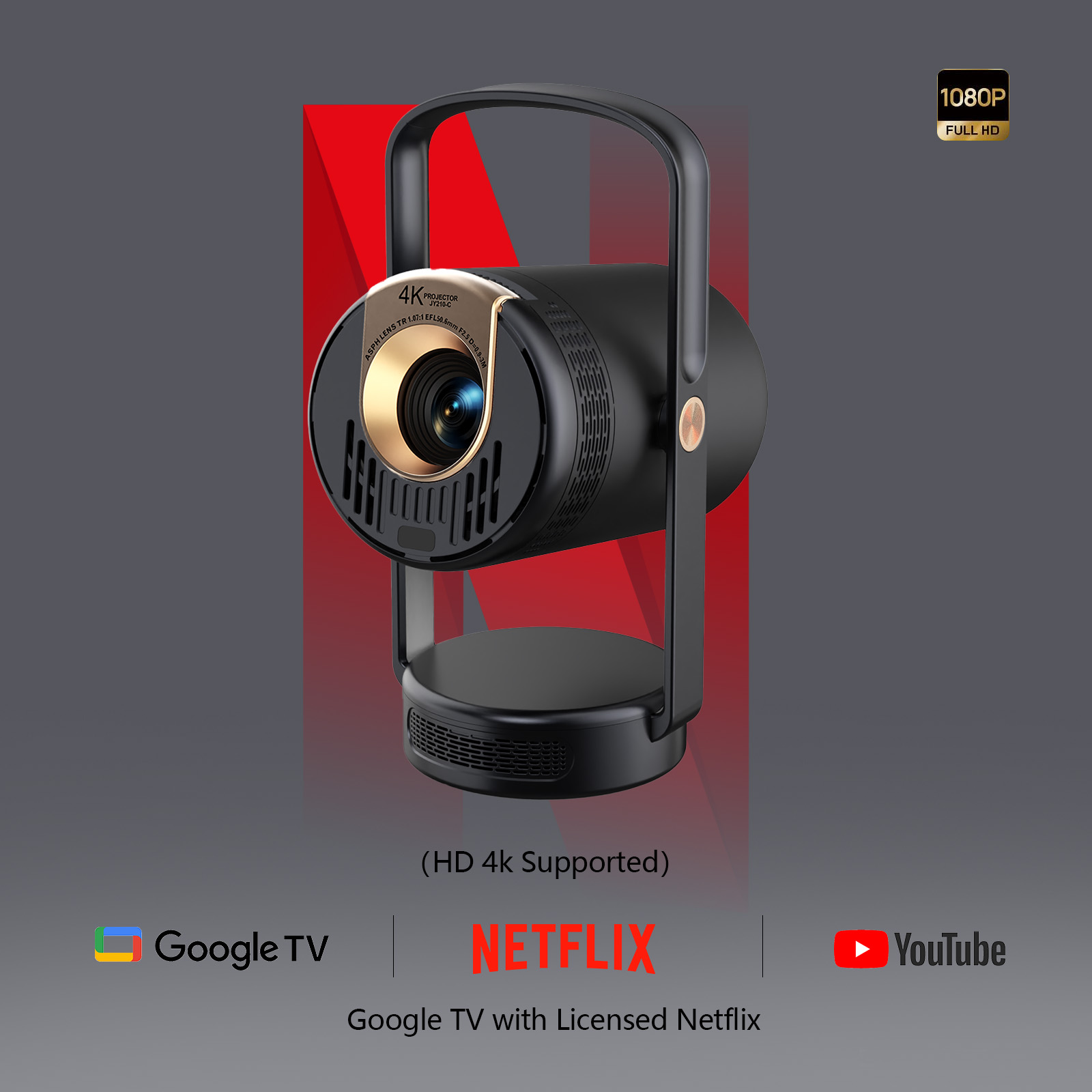 Smart Home X10 - Nuevo Proyector Portátil Inteligente 2026, 1080P