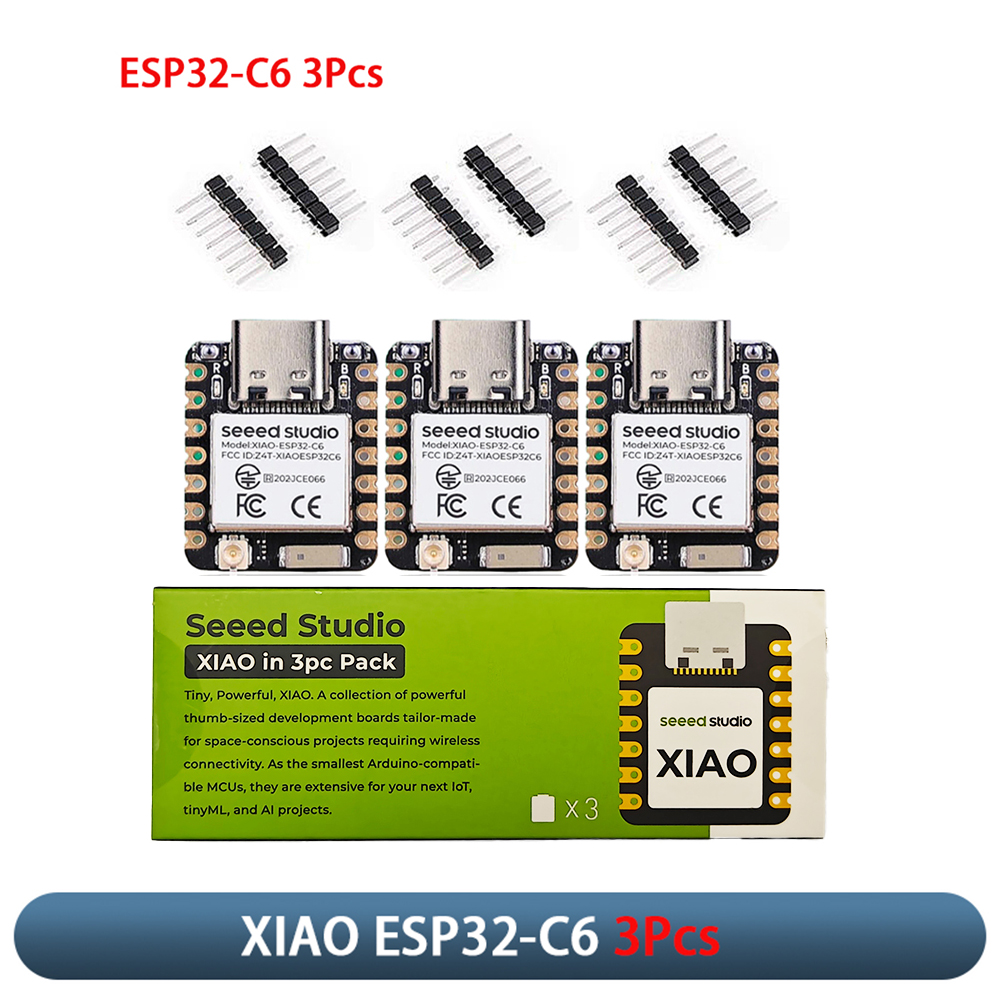 Smart Home Full System - XIAO ESP32-C6, 3 Módulos de Placa