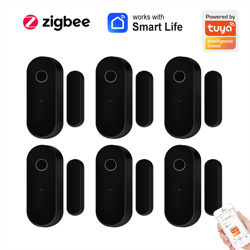 Smart Home Full System - Tuya-Sensor de puerta inteligente Zigbee, Detector