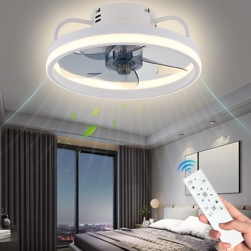 Smart Ceiling Fan - Lámpara de Techo LED Moderna con