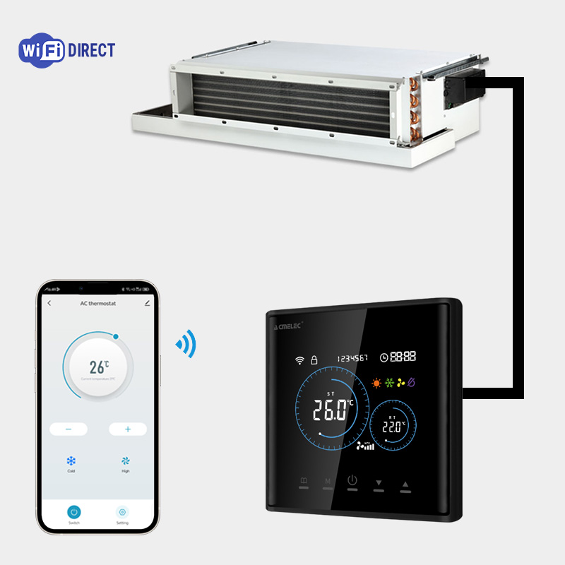 Smart Home Full System - Termostato Inteligente para Fan Coil, Termostato