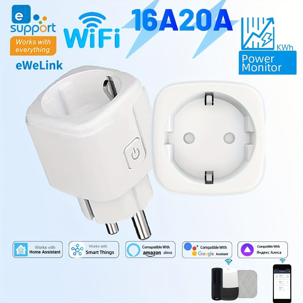 Smart Home Nest - EWeLink-enchufe WiFi inteligente, Control remoto de