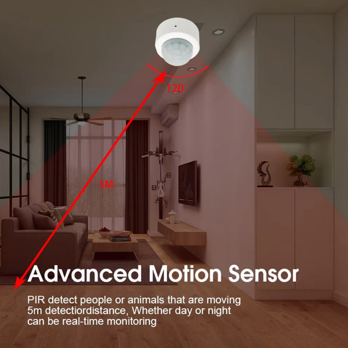Sensor de Movimiento PIR Zigbe - Smart Home Ir reseña y precio