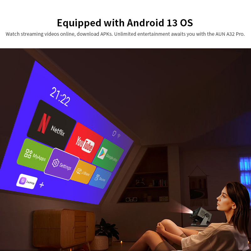 Proyector Android AUN A32 Pro  - Smart Home X10 reseña y precio
