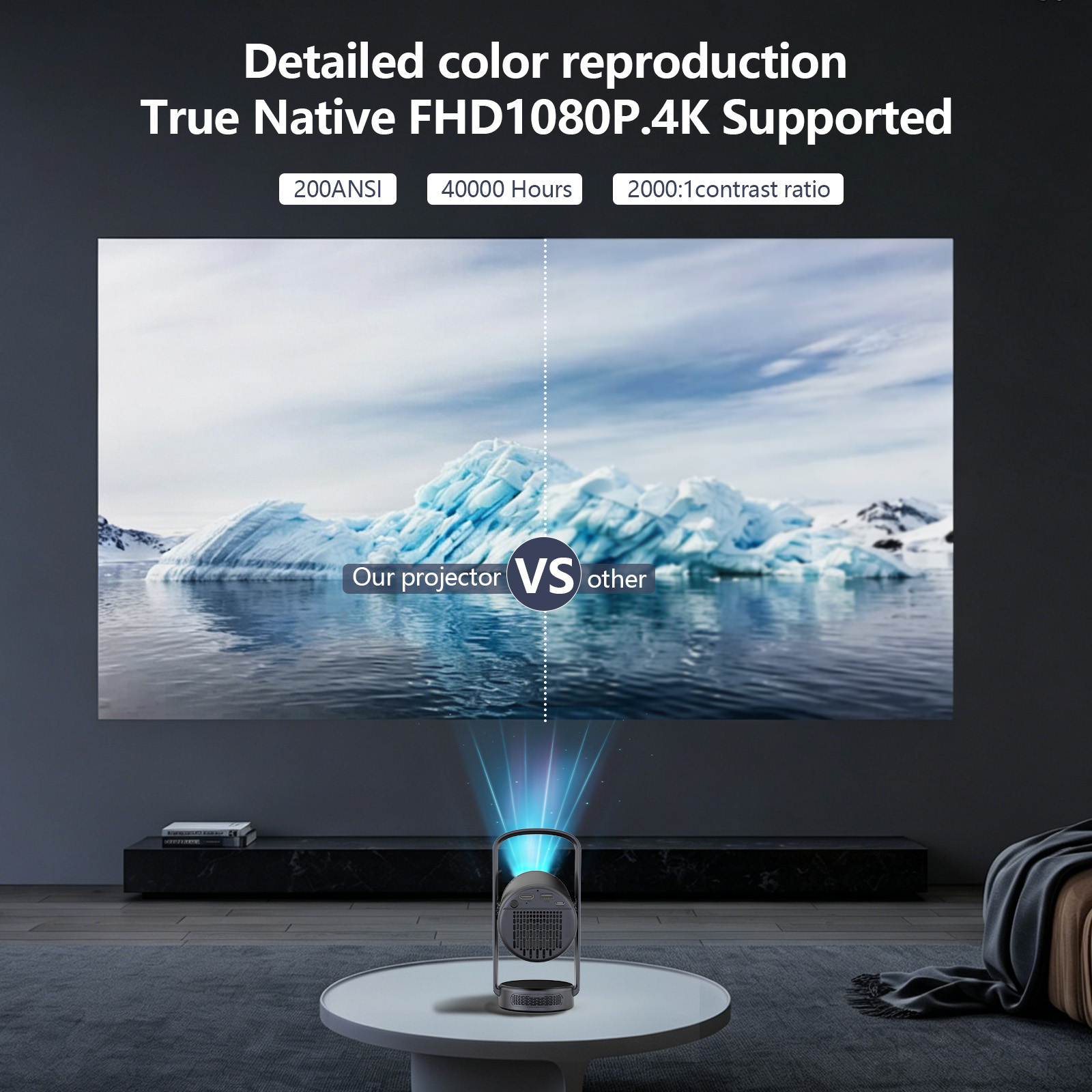 Nuevo Proyector Portátil Intel - Smart Home X10 reseña y precio
