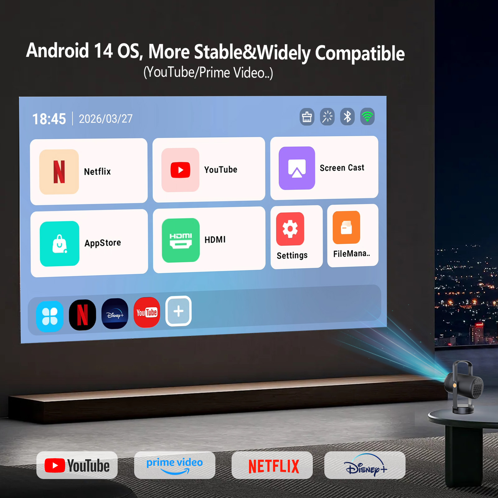 Nuevo Proyector Portátil Intel - Smart Home X10 reseña y precio