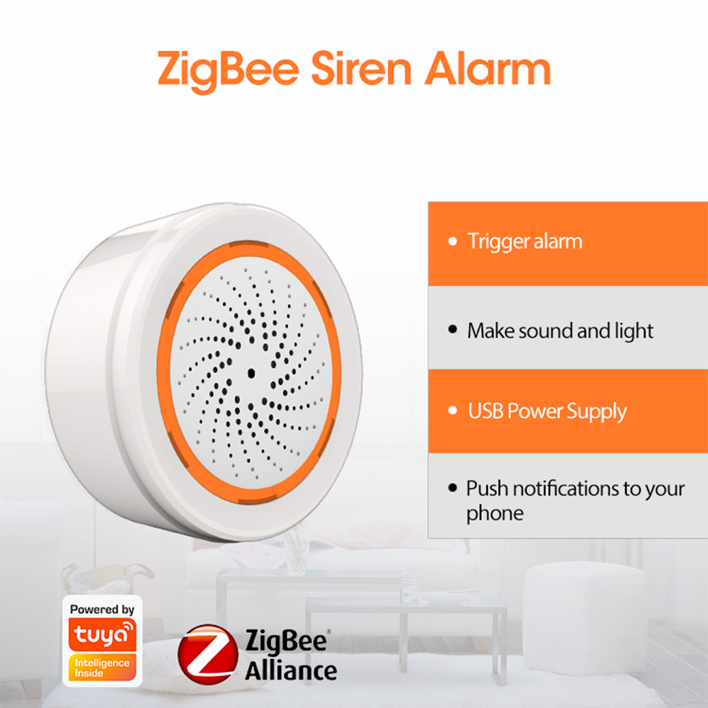 Coolcam-alarma de sirena intel - Smart Home Nest reseña y precio