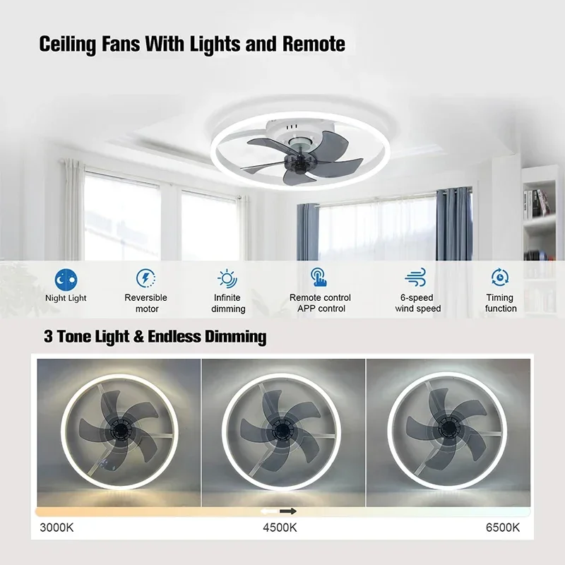 Ventilador de techo moderno si - Smart Ceiling Fan reseña y precio