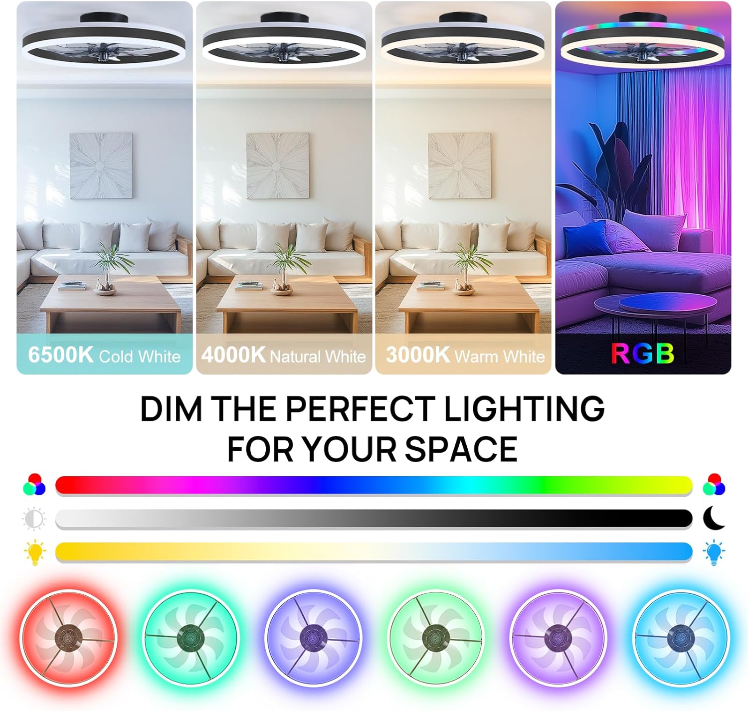 Luz de ventilador de techo int - Smart Ceiling Fan reseña y precio
