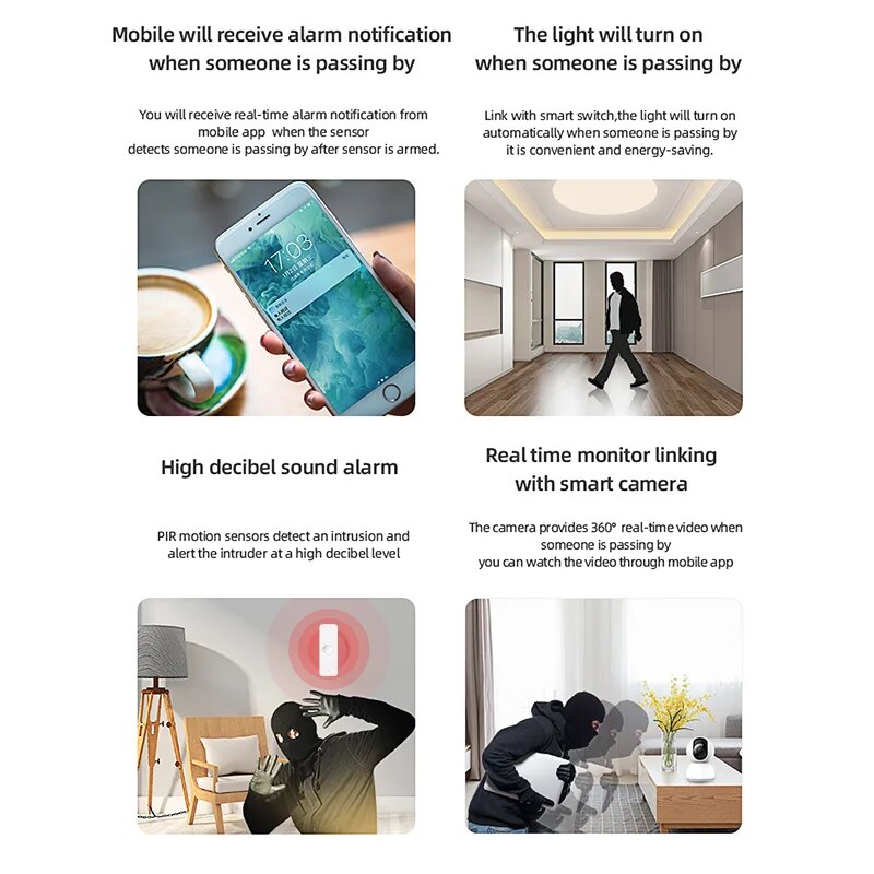 Tuya-Sensor de movimiento Zigb - Smart Home Ir reseña y precio