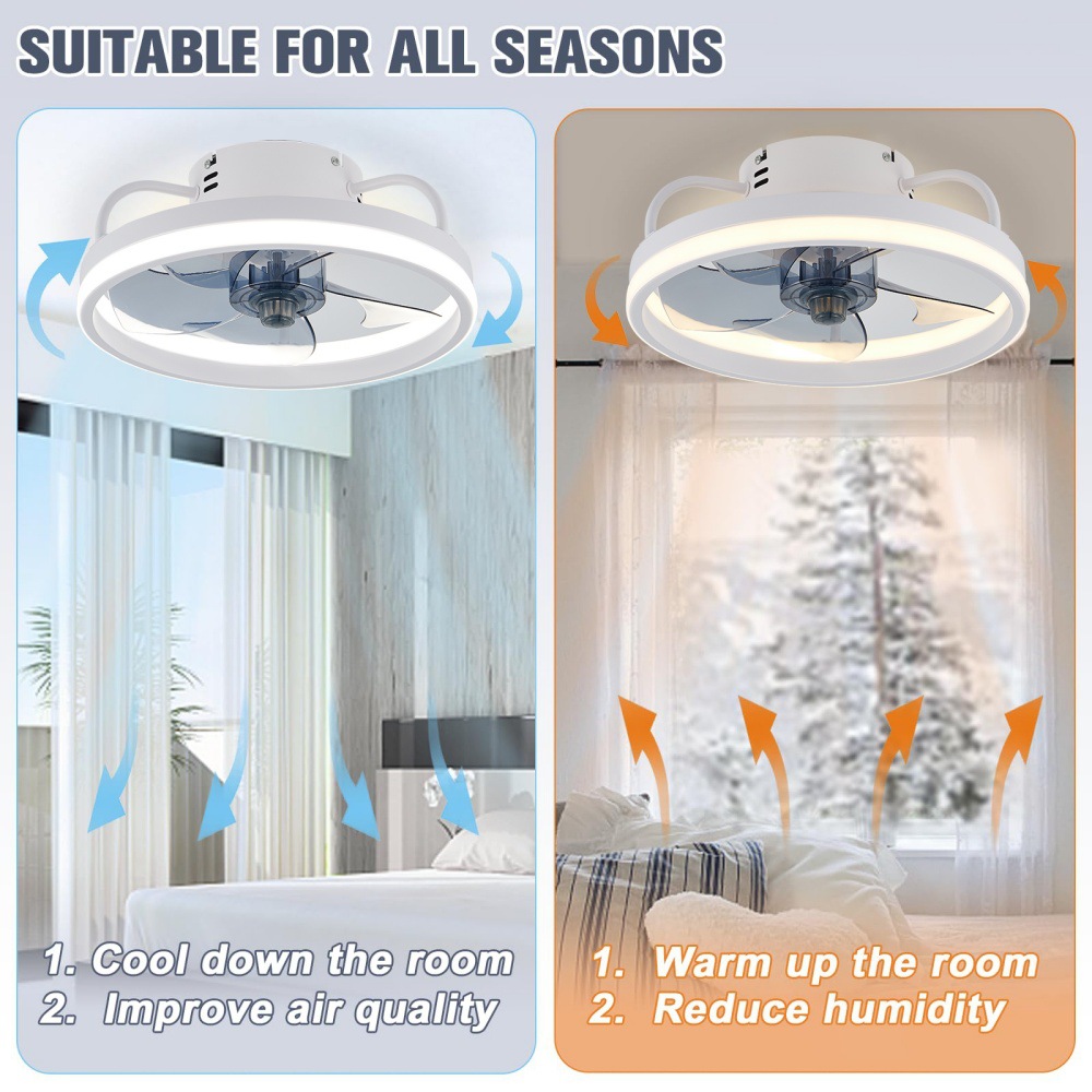 Lámpara de Techo LED Moderna c - Smart Ceiling Fan reseña y precio