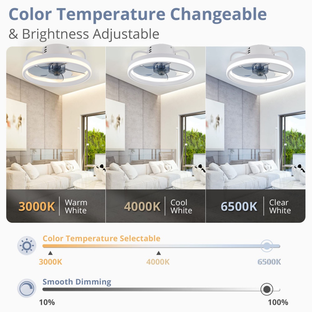 Lámpara de Techo LED Moderna c - Smart Ceiling Fan reseña y precio