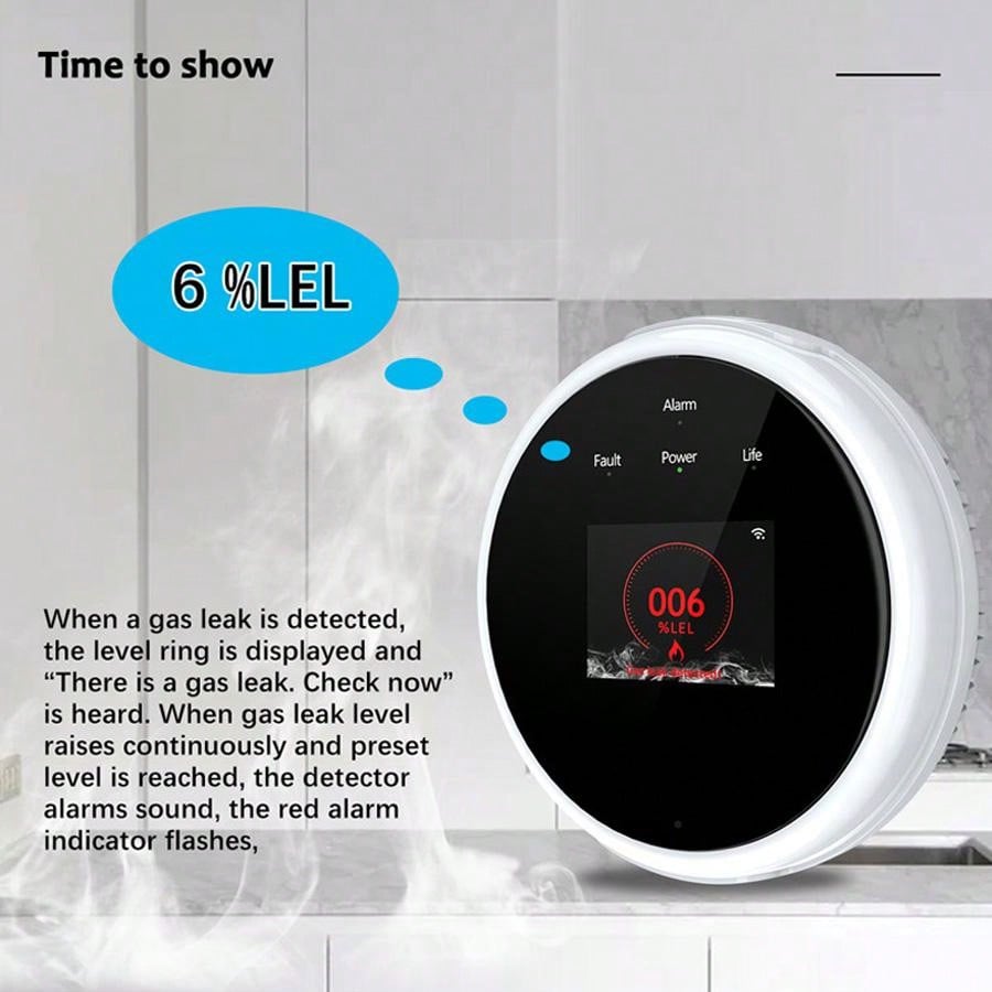 Sensor de alarma de gas WiFi 2 - Smart Home Full System reseña y precio