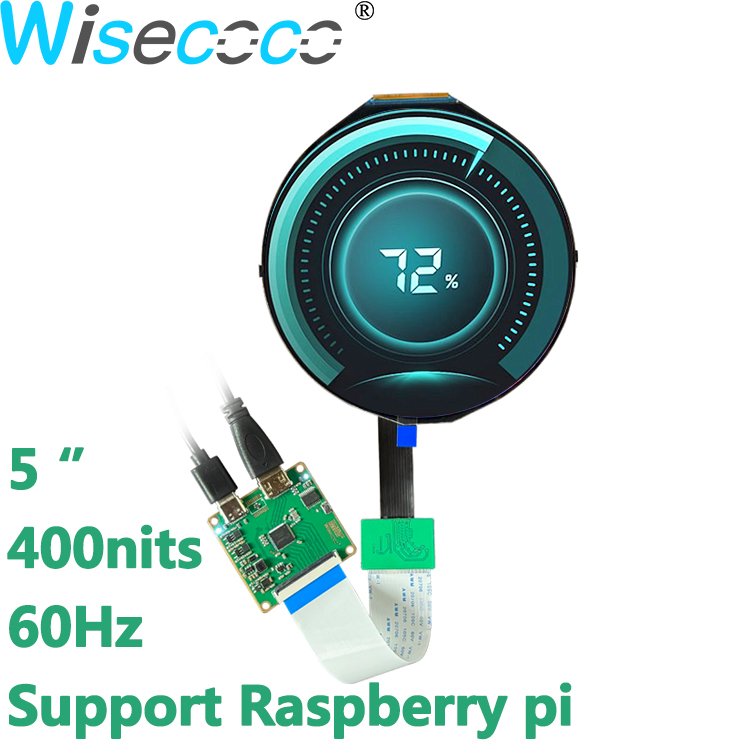 Pantalla LCD redonda IPS de 5  - Smart Home Raspberry Pi reseña y precio